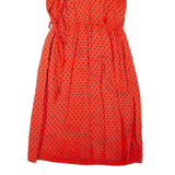 BETTY BARCLAY Womens Day Dress Orange Spotted Short Sleeve Knee Length M