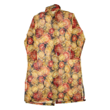 Womens Shirt Dress Yellow Floral Long Sleeve Midi L