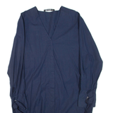 ZARA Womens Day Dress Blue Long Sleeve Knee Length S