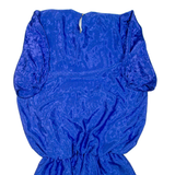 Womens Day Dress Blue Short Sleeve Knee Length XL