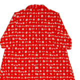 LISETTE LEUTHARD Womens Shirt Dress Orange Floral Short Sleeve Knee Length L