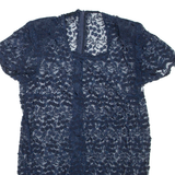 Womens Mini Dress Blue Short Sleeve Short M