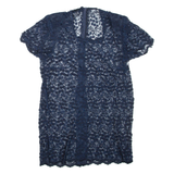 Womens Mini Dress Blue Short Sleeve Short M