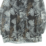 TODAY Womens Mini Dress Black Floral Long Sleeve Short M