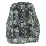 TODAY Womens Mini Dress Black Floral Long Sleeve Short M