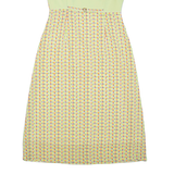 Womens Day Dress Green Spotted Sleeveless Midi M