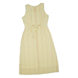 Womens Day Dress Green Spotted Sleeveless Midi M