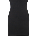 H&M Womens Bodycon Dress Black Sleeveless Short XS