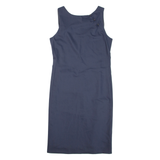 EMPORIO ARMANI Womens Pencil Dress Grey Sleeveless Knee Length S