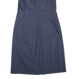 EMPORIO ARMANI Womens Pencil Dress Grey Sleeveless Knee Length S
