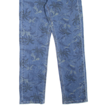 LEVI'S 541 Jeans Palm Tree Print Mens Blue Athletic Tapered W31 L32