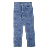 LEVI'S 541 Jeans Palm Tree Print Mens Blue Athletic Tapered W31 L32