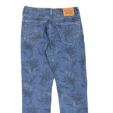 LEVI'S 541 Jeans Palm Tree Print Mens Blue Athletic Tapered W31 L32