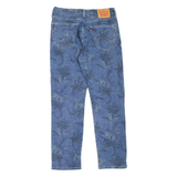 LEVI'S 541 Jeans Palm Tree Print Mens Blue Athletic Tapered W31 L32