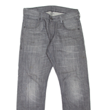 LEVI'S 514 Jeans Mens Grey Slim Straight Stone Wash W30 L30