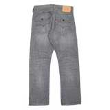 LEVI'S 514 Jeans Mens Grey Slim Straight Stone Wash W30 L30