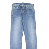 LEVI'S 513 Jeans Mens Blue Slim Straight Stone Wash W30 L32