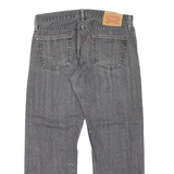 LEVI'S 514 Jeans Mens Grey Slim Straight Stone Wash W34 L26