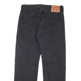 LEVI'S 505 Jeans Womens Black Regular Straight W32 L29