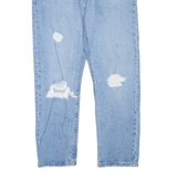 LEVI'S 501 Jeans Distressed Womens Blue Regular Straight W26 L26