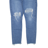 LEVI'S 501 Jeans Distressed Womens Blue Regular Straight W30 L28