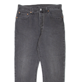 LEVI'S 501 Jeans Mens Grey Regular Straight W31 L25