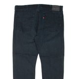 LEVI'S 513 Jeans Mens Black Slim Straight W38 L30