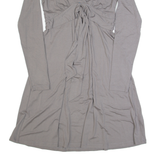 THE WHITE COMPANY Womens Skater Dress Grey Long Sleeve Knee Length M