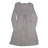 THE WHITE COMPANY Womens Skater Dress Grey Long Sleeve Knee Length M
