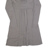 THE WHITE COMPANY Womens Skater Dress Grey Long Sleeve Knee Length M