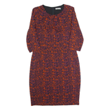 WHISTLES Womens Pencil Dress Red Silk Knee Length UK 14