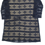 PHASE EIGHT Womens Bodycon Dress Blue Lace Long Sleeve Knee Length UK 14
