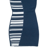 GUESS Bandage Womens Bodycon Dress Blue Sleeveless Short UK 8