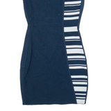 GUESS Bandage Womens Bodycon Dress Blue Sleeveless Short UK 8