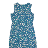 CREW CLOTHING Womens Maxi Dress Blue Floral Sleeveless Long UK 12