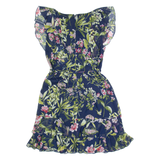 TOMMY HILFIGER Womens Day Dress Blue Floral Sleeveless Knee Length UK 10