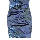 COAST Womens Bodycon Dress Blue Floral Sleeveless Knee Length UK 12