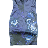 COAST Womens Bodycon Dress Blue Floral Sleeveless Knee Length UK 12