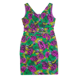 HOBBS LONDON Womens Pencil Dress Green Floral Sleeveless Knee Length UK 12