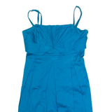 TED BAKER Womens Fit & Flare Dress Blue Sleeveless Knee Length M