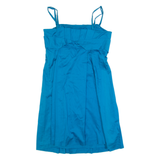TED BAKER Womens Fit & Flare Dress Blue Sleeveless Knee Length M