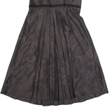 MAX&CO Womens Fit & Flare Dress Brown Sleeveless Knee Length UK 8