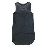 LEVI'S Oversized Womens Shift Dress Black Sleeveless Knee Length XS