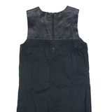 LEVI'S Oversized Womens Shift Dress Black Sleeveless Knee Length XS