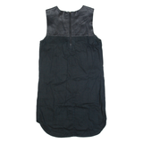 LEVI'S Oversized Womens Shift Dress Black Sleeveless Knee Length XS