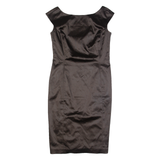 COAST Womens Pencil Dress Brown Sleeveless Midi UK 12