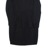 WHISTLES Womens Pencil Dress Black Long Sleeve Knee Length UK 10