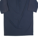 JAEGER Oversized Womens Day Dress Blue Knee Length UK 12