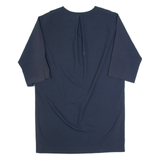 JAEGER Oversized Womens Day Dress Blue Knee Length UK 12