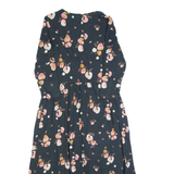 FAT FACE Womens Maxi Dress Blue Crazy Pattern Long UK 6